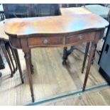 A Mahogany hall table. 20th century. 74 x 78 x 34cm.