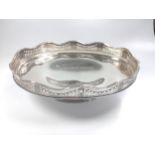 A Sterling Silver Fruit dish London 1982.456 grams. 23cm wide.