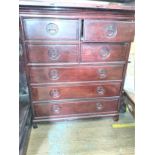 A Vintage Chinese Rosewood Chest of four short drawers over three long drawers. 86 x 273 x 51cm.