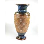 A Royal Doulton Stoneware baluster vase pattern no. 7205 28cm