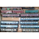 No 94. Twelve Farish, Hornby-Dublo, Hornby Railways Triang and Mainline Coaches and two wagons,