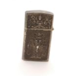 A silver cigarette lighter circa 1900. Probably from Siam. Stamped sterling.