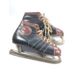 A Pair of Vintage leather ice-skates