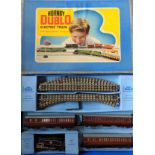 No 3. Hornby-Dublo 3-rail BR 2-6-4 Tank Passenger Set in box, varied condition, some wear, box lid