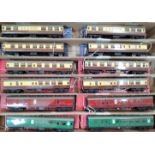 No 95. Twelve Hornby-Dublo coaches including SR, ER, and WR with boxes. (12)