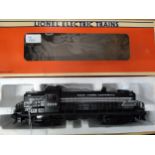 Lionel O guage Electric 6-18835 New York Central Diesel Locomotive 8223 in window box.