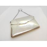 A Birmingham silver purse by Mappin and Webb. Gilt interior. Birmingham 1930. 90 grams.