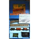 No 13. Hornby-Dublo EDG7 3-Rail -0-6-2 Tank Goods Set in box with instructions, varying condition,