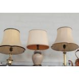 Three Modern Table lamps