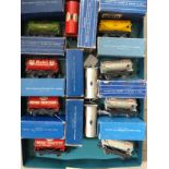 No 61A. Hornby-Dublo petrol and oil tank wagons including Shell, Esso, Mobil, Royal Daylight and