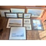 A Collection of Coloured prints. Framed and glazed.
