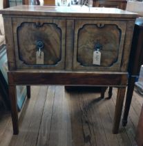 A Flame Mahogany buffet/ celarette. 143cm x 107cm x 49cm