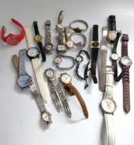 A collection of twenty-one various makers ladies watches.