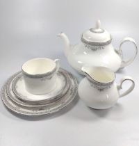 A Royal Doulton York pattern dinner and tea service. (59)