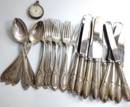800 standard cutlery and pocket watch