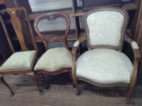 Three armchairs