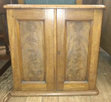 A two-door 1875 canteen with five drawers. (Cutlery not included). 51cm x51cm x 43cm.