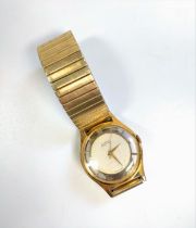 A Buren 'Grand Prix' fifteen jewel 1950's gold plated Gentleman's Wrist watch with expanding