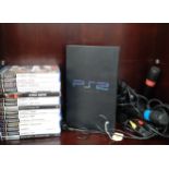 PS2 box and games