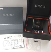 A gentlemen's Rado Diastar high tech ceramic model no. 538.0715.3 with original box, a purchase
