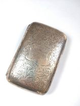 A silver cigarette box, hallmarked Birmingham, 1927, makers mark for Samuel M Levi, the lid with
