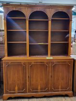 A mid-century dresser in two parts. 196cm x 149cm 42cm.