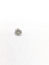 A single unmounted Round Brilliant Cut moissanite, 0.42ct.