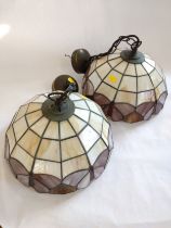 Tiffany-style ceiling lights