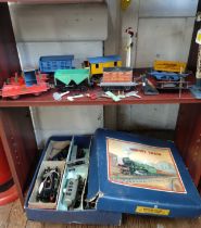 Hornby Trains clockwork 501 BR Tank Goods Set in box, Hornby Series O gauge wagons including