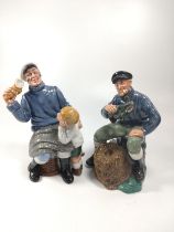 Royal Doulton figures 2317 The Lobster Man 18.5cm, and 2729 The Song of the Sea 19cm. (2)
