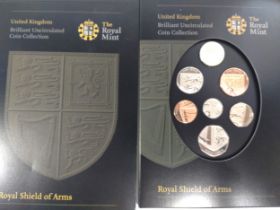 UK Brilliant Uncirculated Coin Collection- Royal Shield of Arms 2008