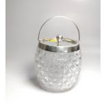 Silver mounted biscuit barrel