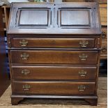 A bureau with two keys. 100cm x 85cm x 45cm.