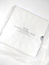 £5 silver proof crown with certificate diamond wedding 2007