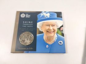 £5 Sapphire coronation anniversary silver proof crown. 2018