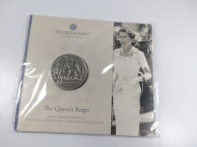 £5 coin. Queen's Reign Commonwealth. 2022.