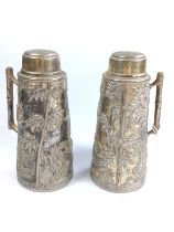 Two Chinese silver plated condiments