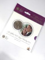 £5 William & Kate wedding crown 2011