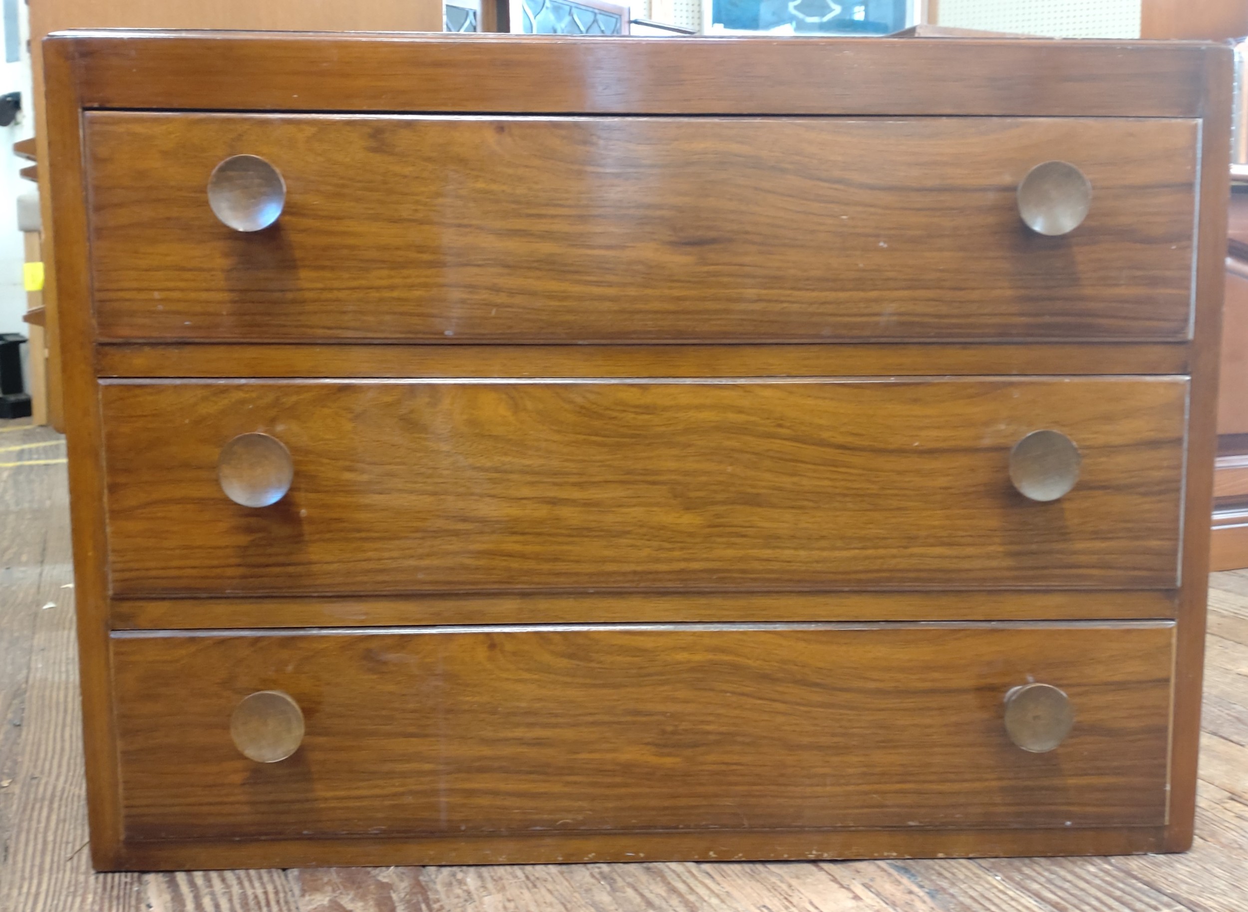 A 1970's chest of drawers.