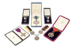 A collection of medals, to include the Queen's Sudan Medal, awarded to CPL S. Dennett R.E., the