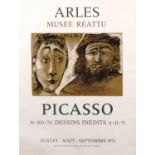 Pablo Picasso (1881-1973) Musée Réattu - Arles, 1971 lithograph 68 x 50cm.