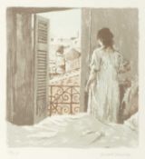 Bernard Dunstan (1920-2017) Girl by an Open Window 119/150, signed and numbered in pencil (in the