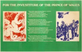 John Piper (1903-1992) and Josef Herman (1911-2000) For the Investiture of the Prince of Wales 54/