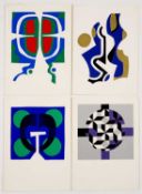 Ronald King (b.1932) Four serigraphs, 1969 for 'The Song of Soloman' published by Circle Press,