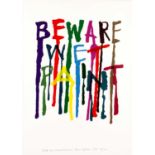 Alan Fletcher (1931-2006) Beware Wet Paint, 1996 97/100, signed, numbered, dated, and titled in
