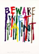 Alan Fletcher (1931-2006) Beware Wet Paint, 1996 97/100, signed, numbered, dated, and titled in