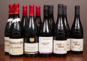 Four bottles of La Bastide Saint Dominique Chateau Neuf Du Pape 2017