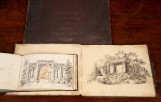 Two sketchbooks containing works by Edmund Woodthorpe