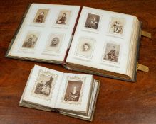 Two leather bound albums