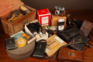 A collection of photographic equipment